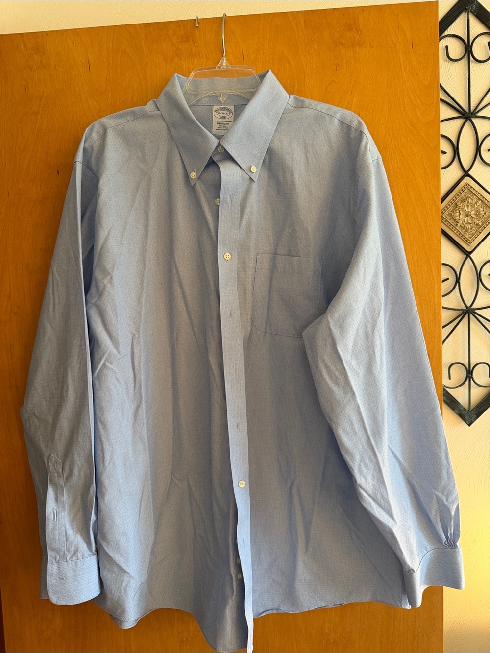 Brooks Brothers Classic blue on blue polka dot dress shirt